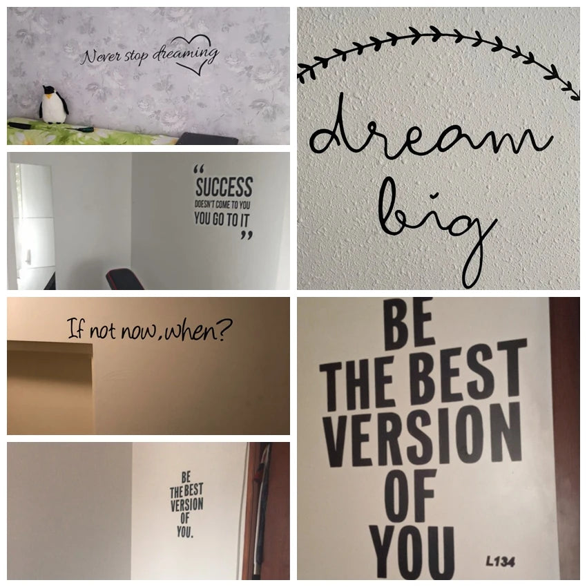 Motivational Phrases Decor