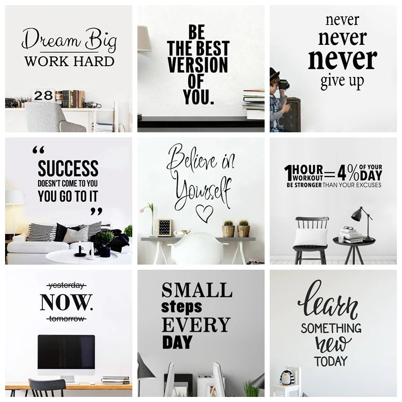 Motivational Phrases Decor