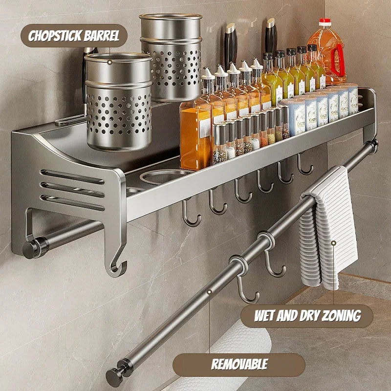 Wall-mounted Kitchen Organizer Shelf