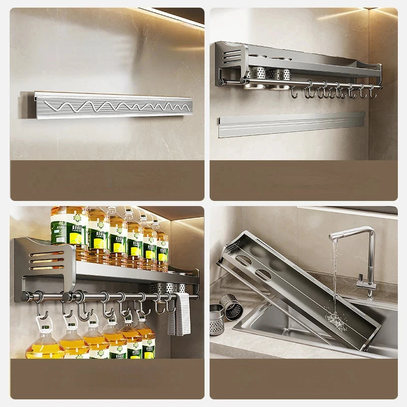 Wall-mounted Kitchen Organizer Shelf