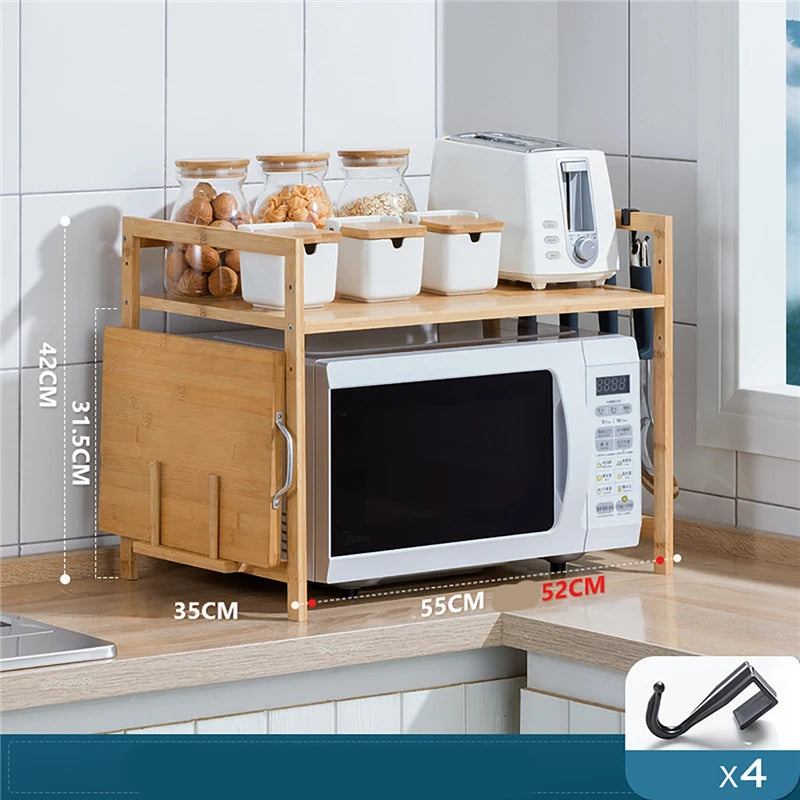 Kitchen Microwave Oven Storage